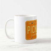 Pickleball Fanatic - Retro Florida License Plate Kaffeetasse (Links)