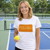 Pickleball Fanatic - Retro Florida License Plate T-Shirt
