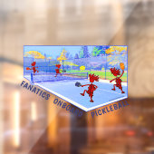 PICKLEBALL FANATICS ONBORD-Fensterklammer Fensteraufkleber (Blatt 2)