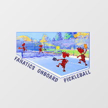 PICKLEBALL FANATICS ONBORD-Fensterklammer