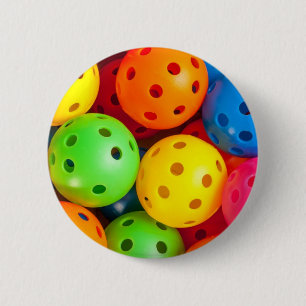 Pickleball farbenfroh button