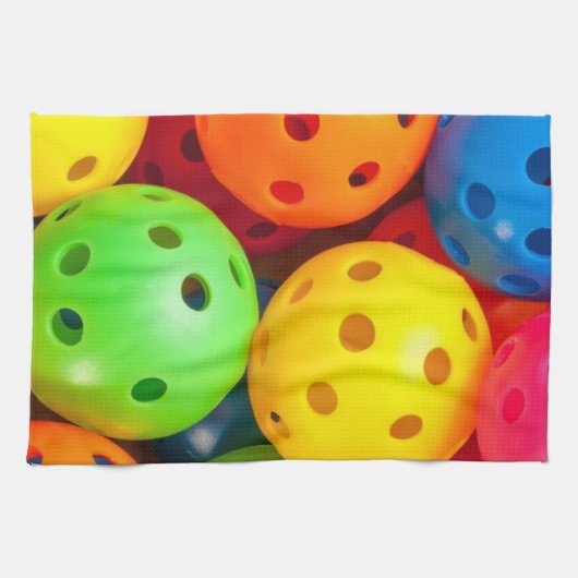 Pickleball farbenfroh geschirrtuch (Horizontal)
