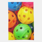 Pickleball farbenfroh geschirrtuch (Vertikal)