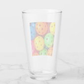 Pickleball farbenfroh glas (Rückseite)