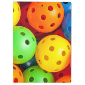 Pickleball farbenfroh klemmbrett (Rückseite)