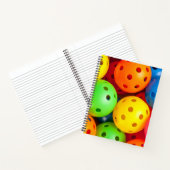 Pickleball farbenfroh notizblock (Innenseite)