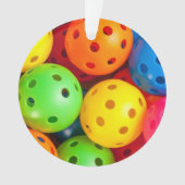Pickleball farbenfroh ornament (Vorderseite)