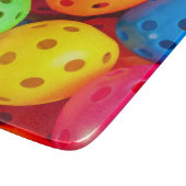 Pickleball farbenfroh schneidebrett (Ecke)