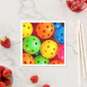 Pickleball farbenfroh serviette (Beispiel)