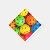 Pickleball farbenfroh serviette (Ecke)