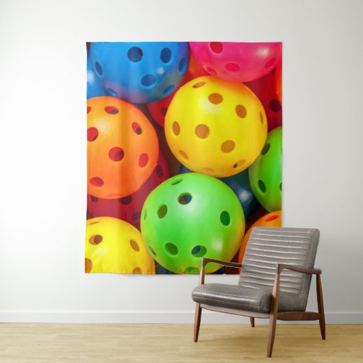 Pickleball farbenfroh wandteppich (Beispiel)