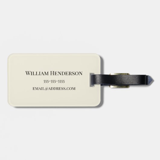 Pickleball! Farbiges Monogramm-Anfangsmuster Gepäckanhänger (Rückseite horizontal)