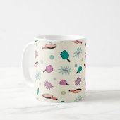 Pickleball! Farbliches Muster Kaffeetasse (Vorderseite Links)