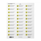 Pickleball Fearless-Fun-Adressetikett (Vorne)