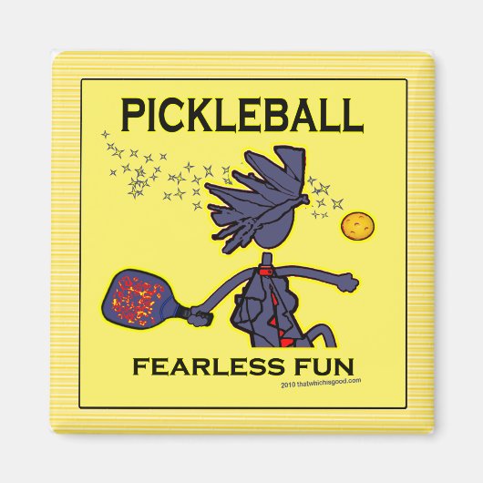 Pickleball Fearless Fun Magnet (Vorne)