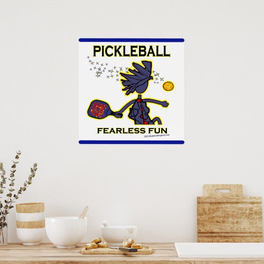 Pickleball Fearless Fun Poster (Küche)