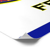 Pickleball Fearless Fun Poster (Ecke)