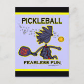 Pickleball Fearless Fun Postkarte (Vorderseite)