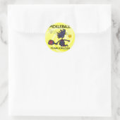 Pickleball Fearless Fun Runder Aufkleber (Tasche)