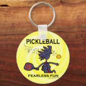 Pickleball Fearless Fun Schlüsselanhänger (Vorderseite)