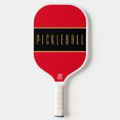 PICKLEBALL Fett Raffinierte schwarze Streifen der Pickleball Schläger (Rückseite)