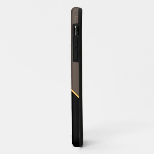 PICKLEBALL Fett Schwarz-Braun-Farbblock Case-Mate iPhone Hülle (Hinten/Links)