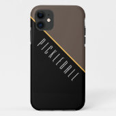 PICKLEBALL Fett Schwarz-Braun-Farbblock Case-Mate iPhone Hülle (Rückseite)