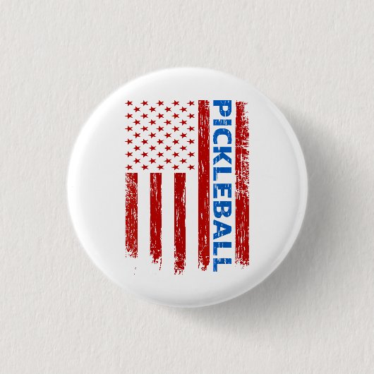 Pickleball-Flagge - Paddleball Pickleball spielen Button (Vorderseite)
