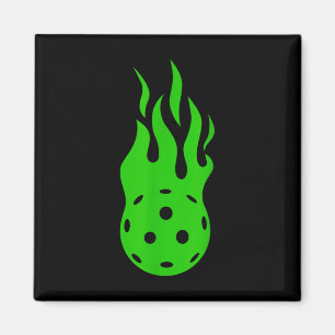 Pickleball-Flamme - Paddleball-Tennis-Pickleballer Magnet