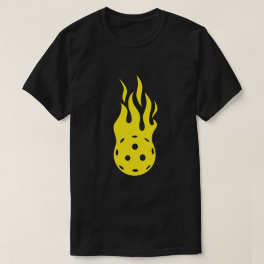 Pickleball-Flammenpaddleall-Tennispickleball T-Shirt (Design vorne)