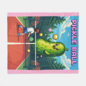 Pickleball Fleecedecke (Vorderseite (Horizontal))