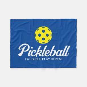 Pickleball-Fliegendecke mit lustigem Zitat Fleecedecke