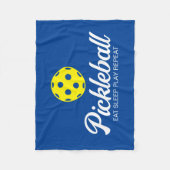Pickleball-Fliegendecke mit lustigem Zitat Fleecedecke (Vorderseite)