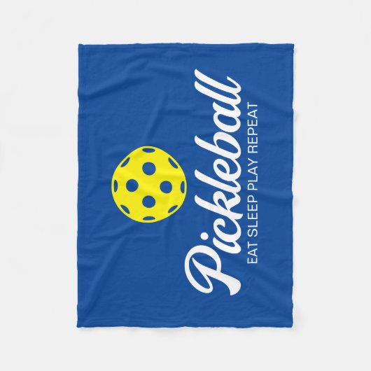 Pickleball-Fliegendecke mit lustigem Zitat Fleecedecke (Vorderseite)