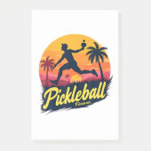 Pickleball Forever Sonnenuntergang  Post-it Klebezettel (Vorderseite)