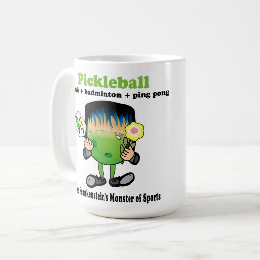 Pickleball - Frankensteins Monster des Sports Kaffeetasse (Vorderseite Links)