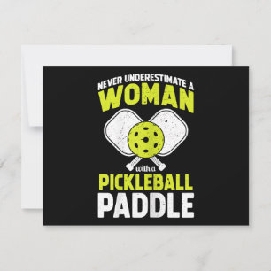Pickleball-Frau Lustiges Pickleball-Spieler-Gesche Feiertagskarte