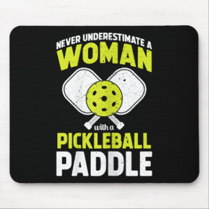 Pickleball-Frau Lustiges Pickleball-Spieler-Gesche Mousepad