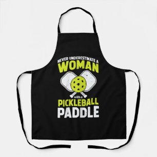 Pickleball-Frau Lustiges Pickleball-Spieler-Gesche Schürze