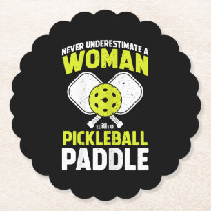 Pickleball-Frau Lustiges Pickleball-Spieler-Gesche Untersetzer