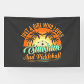 Pickleball Frauen Sonnenschein Banner (Horizontal)