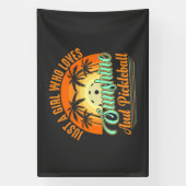 Pickleball Frauen Sonnenschein Banner (Vertikal)