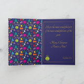 Pickleball 🎄 Frohe Weihnachten, benutzerdefiniert Karte (Innenseite)