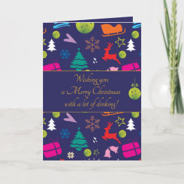 Pickleball 🎄 Frohe Weihnachten, benutzerdefiniert Karte