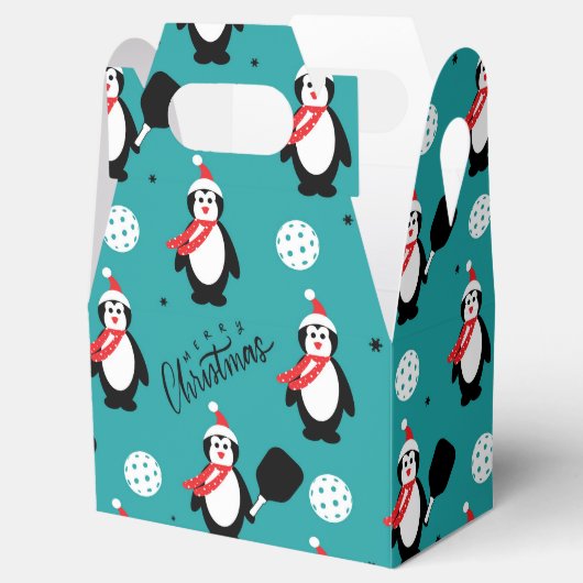 🐧 Pickleball Frohe Weihnachten 🎁 Gefallen Box Geschenkschachtel (Geöffnet)