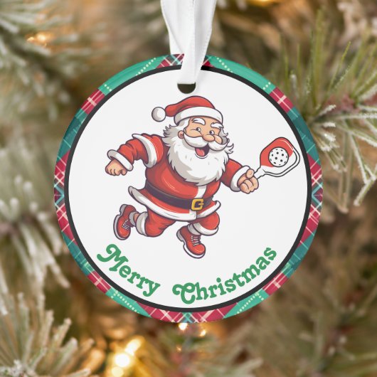 Pickleball Frohe Weihnachten Ornament (Baum)