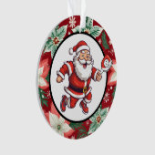 Pickleball Frohe Weihnachten Ornament (Vorderseite)