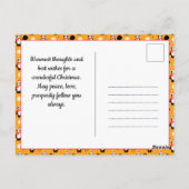 🐧 Pickleball Frohe Weihnachten 🎁 Postkarte (Rückseite)