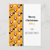 🐧 Pickleball Frohe Weihnachten 🎁 Postkarte (Vorderseite)