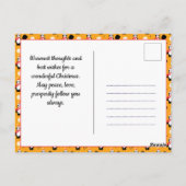 🐧 Pickleball Frohe Weihnachten 🎁 Postkarte (Rückseite)